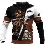 Skeleton Mechanic Wrench Graphic Men’s Hoodie