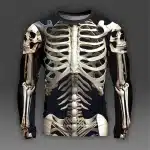 Skeleton Skull Bones All-Over Print Men’s Long Sleeve T-Shirt