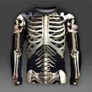 Skeleton Skull Bones All-Over Print Men’s Long Sleeve T-Shirt