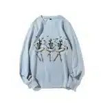 Spooky Skeleton Ballet Dancers Bat Women's Sweatshirt