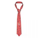 Straw Hat Pirates Jolly Roger Skull Pattern Red Necktie