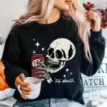 Til Death Gothic Skeleton Soda Graphic Women's Sweatshirt
