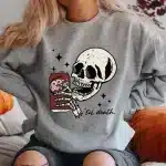 Til Death Gothic Skeleton Soda Graphic Women's Sweatshirt