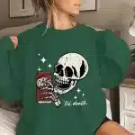 Til Death Gothic Skeleton Soda Graphic Women's Sweatshirt