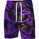 Warrior King Skull Regal Armor Badass Men's Shorts