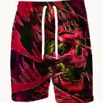 Warrior King Skull Regal Armor Badass Men's Shorts
