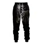 Badass Skeleton Grim Reaper Justice Fist Men's Sweatpants