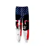 Bold American Skull Flag Stars Graphic Men's Joggers