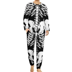 Classic Skeleton Bone All-Over Print Men’s Pajamas Set