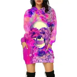 Women's Skull & Skeleton Hoodie Dresses