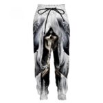 Ghostly White Hooded Skeleton Reaper Men's Sweatpants