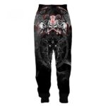 Gothic Demon Goat Sigil Horned Skull Men's Sweatpants