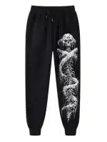 Gothic Demon Skeletal Spine Skull Horror Men's Sweatpants