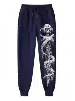 Gothic Demon Skeletal Spine Skull Horror Men's Sweatpants