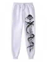 Gothic Demon Skeletal Spine Skull Horror Men's Sweatpants