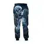 Gothic Skeleton Tattooed Woman Couple Men's Sweatpants