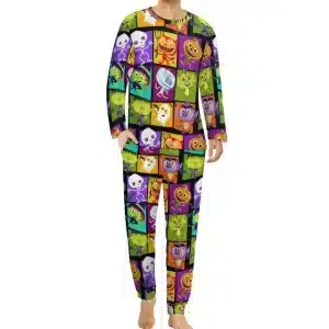 Halloween Skeleton Monsters Cartoon Men’s Pajamas Set