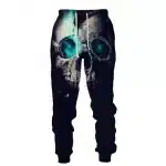 Haunted Glowing Skull Smoke Aura Horror Men’s Sweatpants