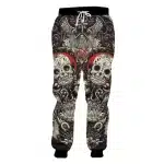 Intricate Gothic Sugar Skulls Rose Coffin Men's Joggers