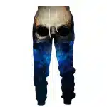 Mystical Half Skull Blue Smoke Glow Men's Joggers