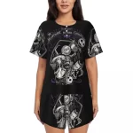 Nightmare Before Christmas Skeleton Women’s Pajamas Set