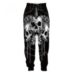 Punk Spiked Mohawk Skull Chain Horror Men's Joggers