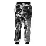 Retro Smoking Gangster Skeleton Vintage Car Men's Joggers