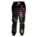 Scary Demon Horned Skull Snake Horror Men's Sweatpants