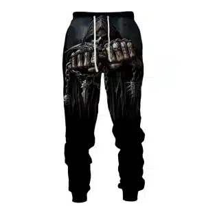 Skeleton Grim Reaper Game Over Hand Men’s Joggers