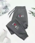Minimalist Love Heart Skeleton Hand Logo Women’s Joggers