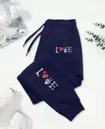 Minimalist Love Heart Skeleton Hand Logo Women’s Joggers