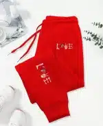 Minimalist Love Heart Skeleton Hand Logo Women’s Joggers