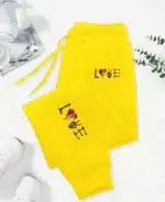 Minimalist Love Heart Skeleton Hand Logo Women’s Joggers