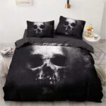 Gothic Horror Dark Phantom Skull Eerie Aura Bedding Set