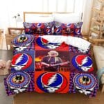 Grateful Dead Jerry Garcia Skull Icon Tribute Bedding Set