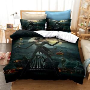 Jack Skellington Skeleton Gothic Halloween Bedding Set