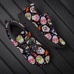Colorful Sugar Skull Floral Festival Art Low Top Sneakers