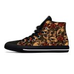 Vintage Skull Red Rose Garden Gothic High Top Sneakers